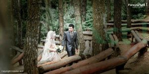 Foto Pre Wedding di Teater Musik Hutan Pinus Imogiri