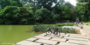 Bersepeda di Sekitar Danau Gunting Kebun Raya Bogor
